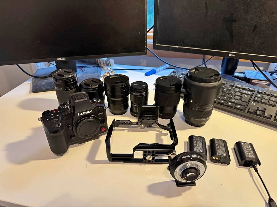 Panasonic Lumix GH6 Filmmaker Kit + 4 Lenses & Adapters