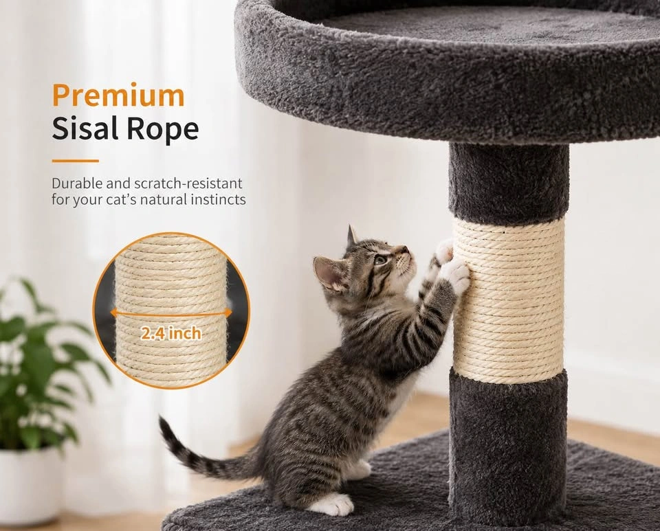 37” Multi-Level Cat Tree Tower with Condo & Scratching Posts - photo 2