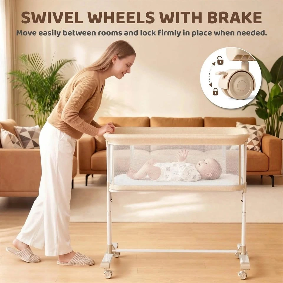 Brand New Adjustable Height Baby Cradle Bassinet - photo 3