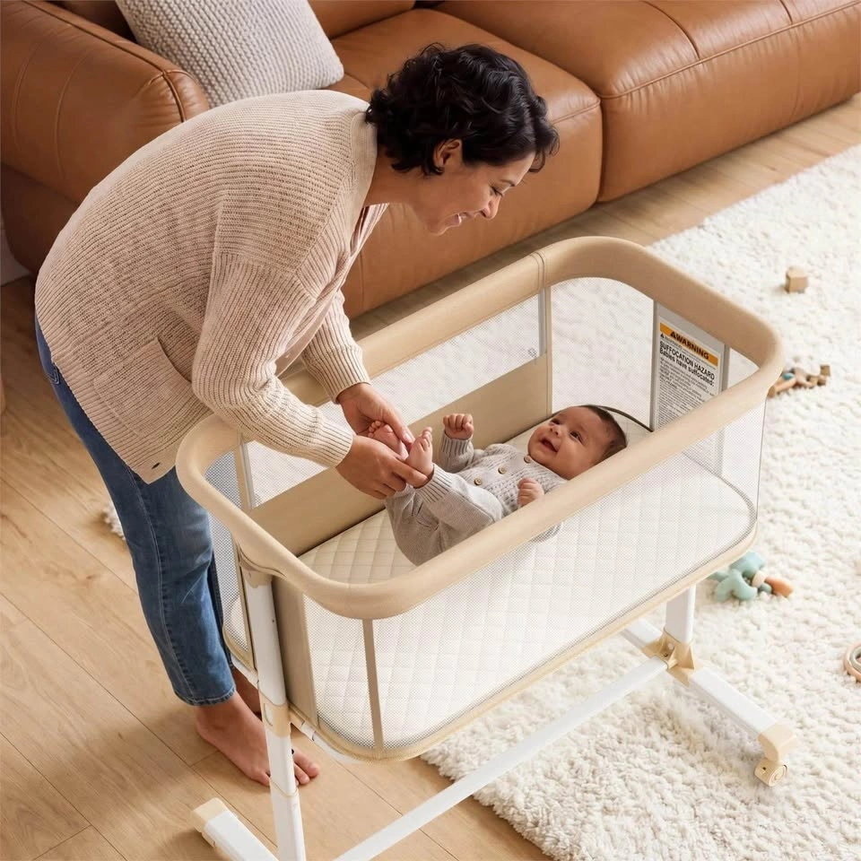 Brand New Adjustable Height Baby Cradle Bassinet - photo 4