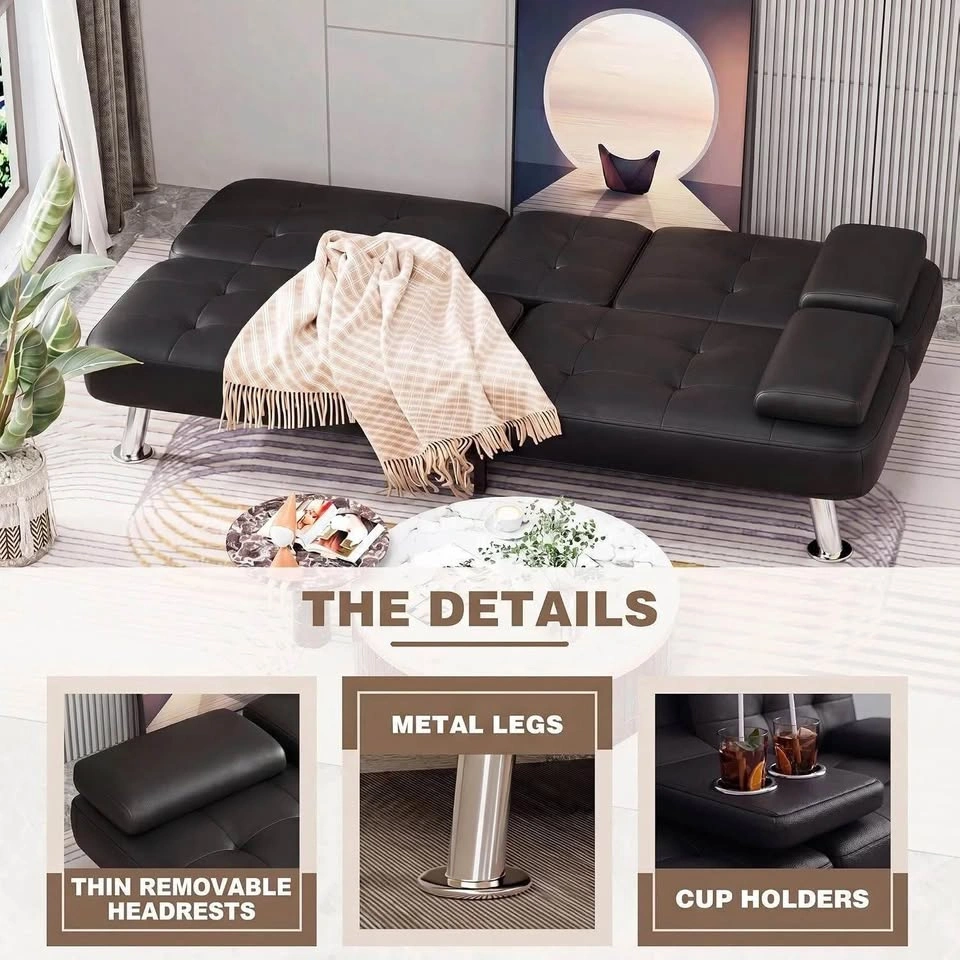 Convertible Folding Futon Sofa Bed - photo 3