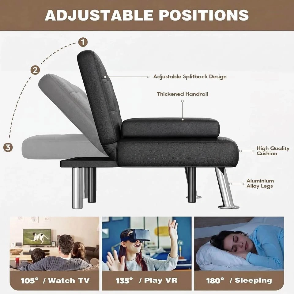 Convertible Folding Futon Sofa Bed - photo 4