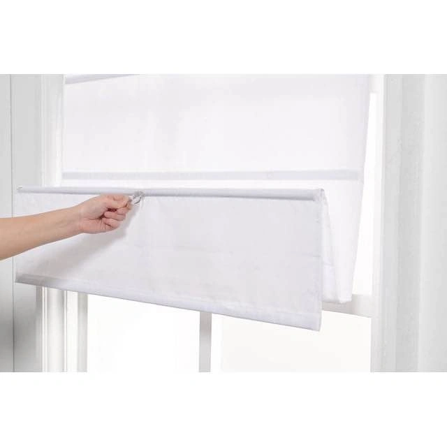 White Cordless Roman Shade- Window blinds - Brand New 27” Wx64” - photo 3