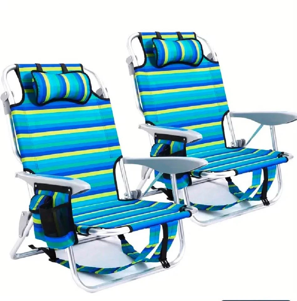 2 Pack Lightweight Portable Camping Beach Chairs