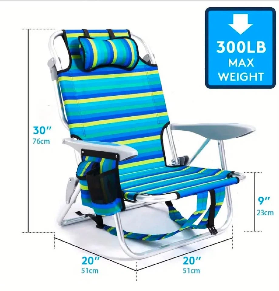 2 Pack Lightweight Portable Camping Beach Chairs - photo 2