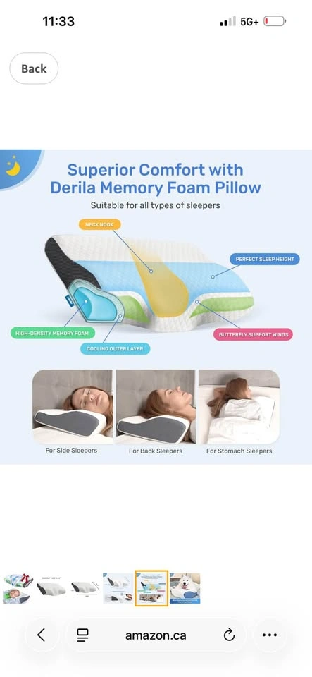 Cervical Neck Pillow for Sleeping - Support Pillow - photo 4