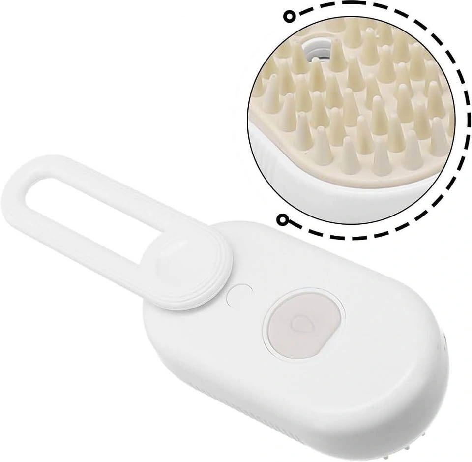 Electric Steam Pet Brush with Rotating Handle & Spray - photo 2