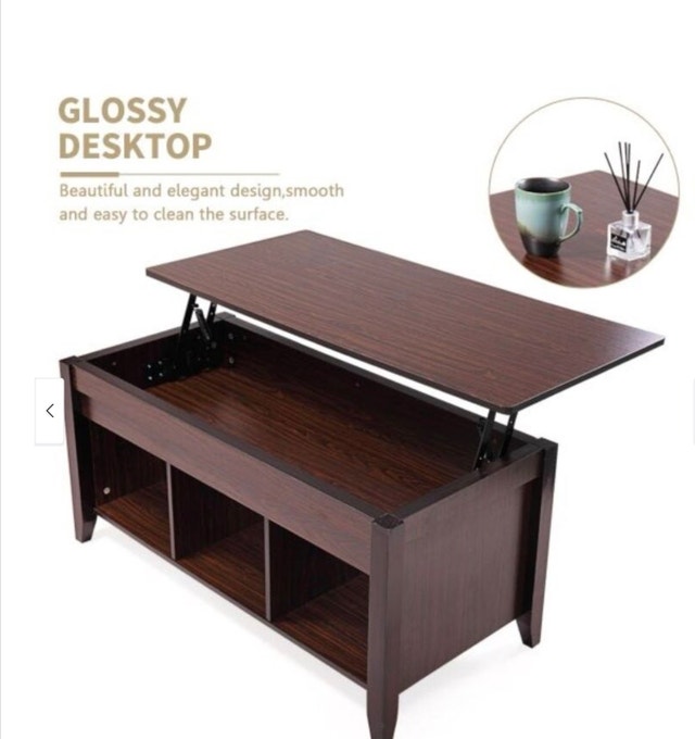 New in Box, Coffee Table with Lift-top