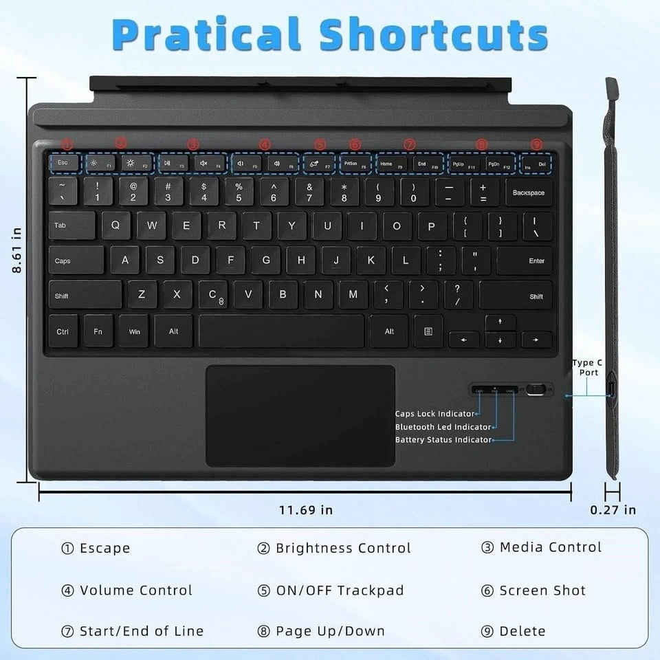 Bluetooth Keyboard for Microsoft Surface - photo 2
