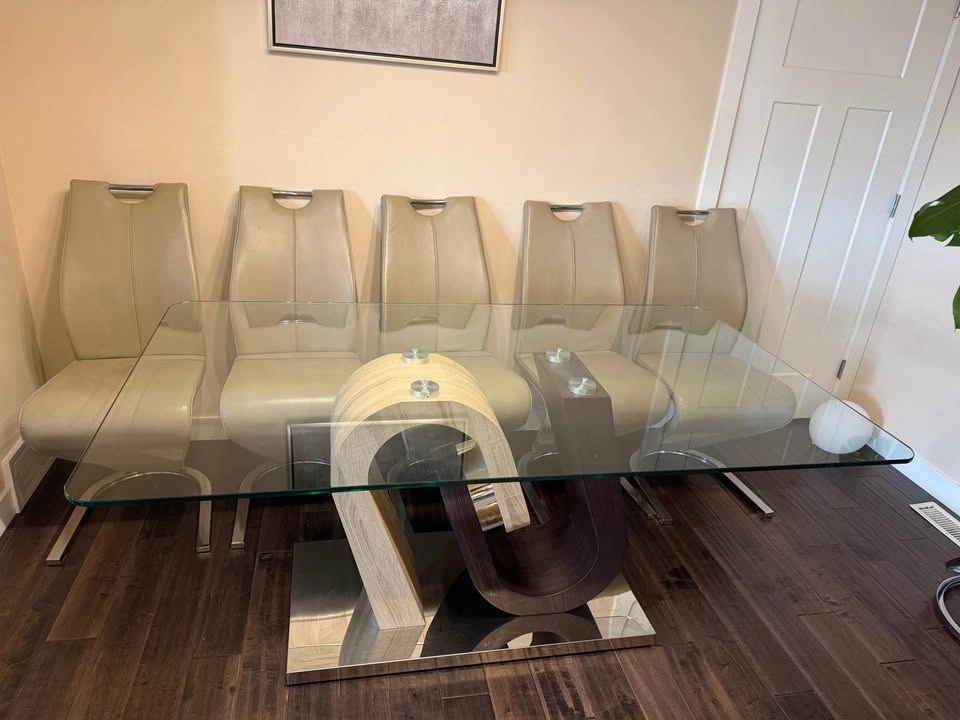Modern Glass Dining Table - photo 2