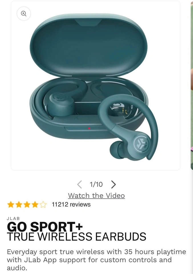 Earbuds JLab Go Sport+ True Wireless - photo 4