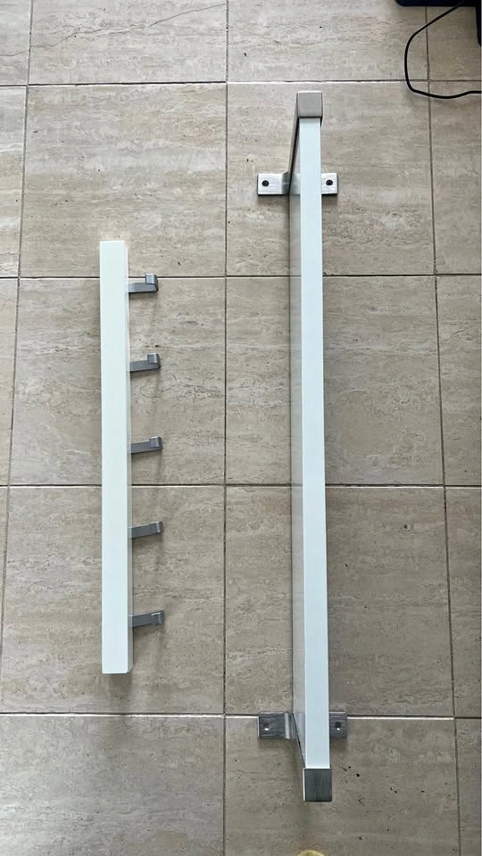 Ikea shelf and clothes hanger