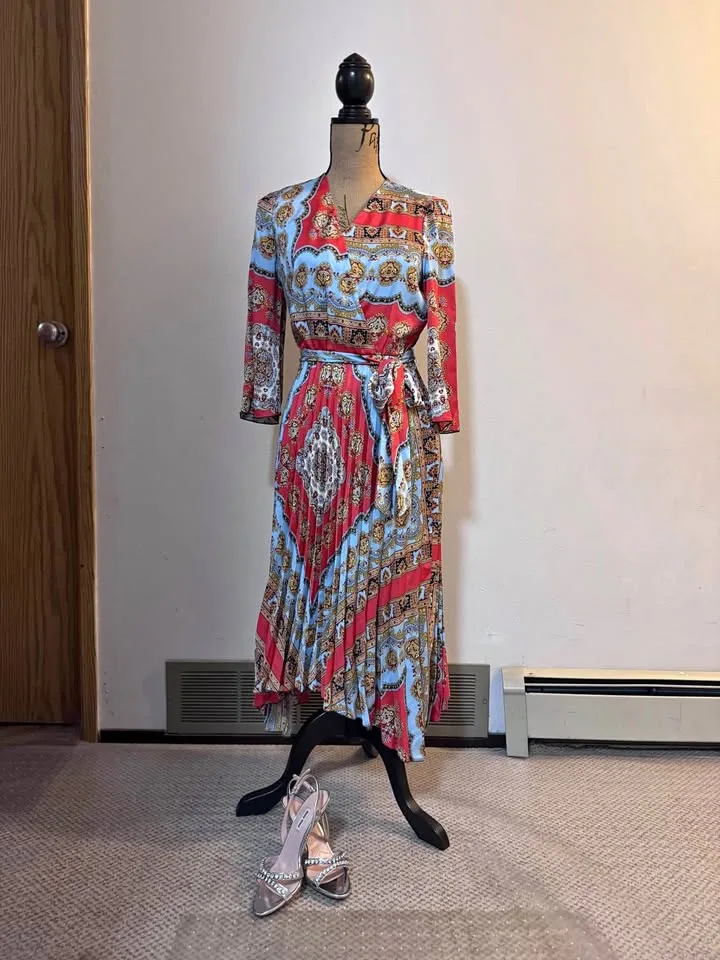 Zara patterned dress thumbnail