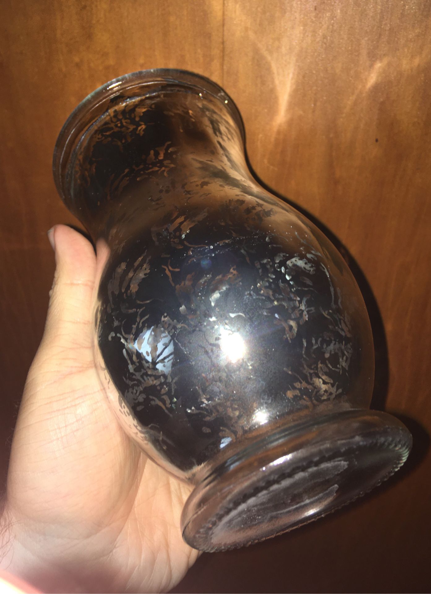 Etched Glass Vase - photo 3