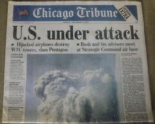 9/11/01 Chicago Tribune Evening Extra Newspaper