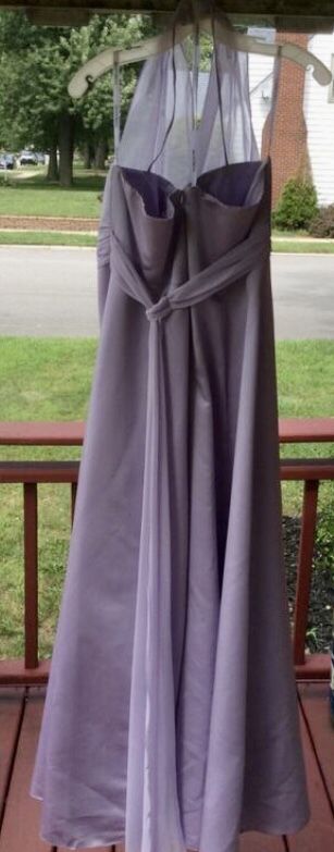 Satin Empire Waist Ball Gown w/Halter, Size 16 - photo 2