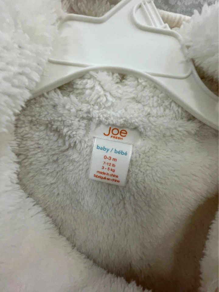 0-3m Joe Fresh Baby Heart Print Fleece Bunting (#1G) - photo 2