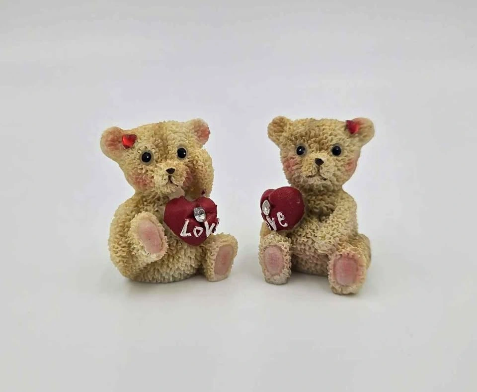 Pair of Teddy Bear Figurines