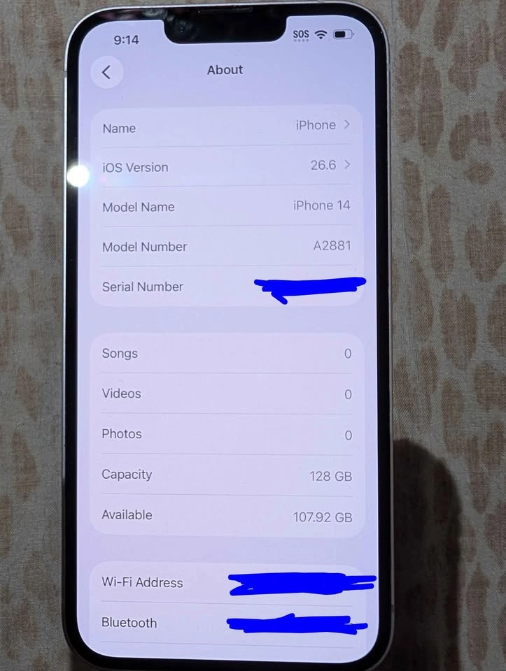 Apple iPhone 14 128GB Battery 87% - photo 3