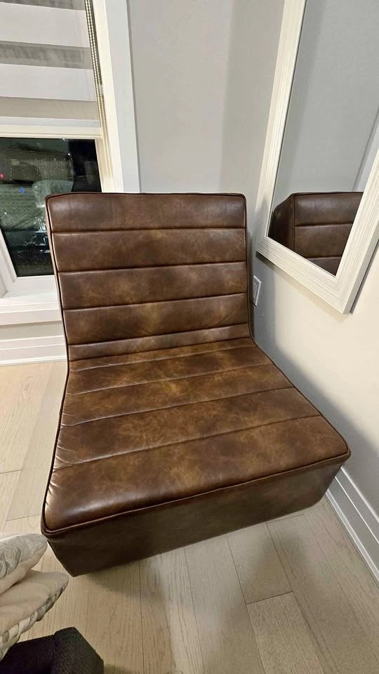 Lounge & Co Brown Polyurethane Lounger