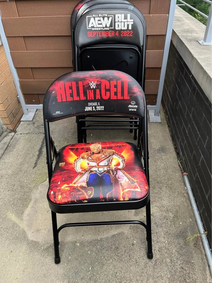 WWE Hell in a Cell 2022 Official Ringside Event Chair - photo 2