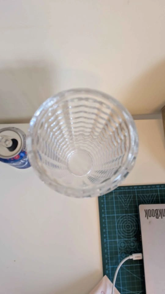Textured Clear Glass Vase - photo 2