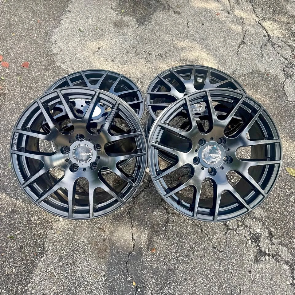 17” RSSW Matte Black Wheels — 5x120