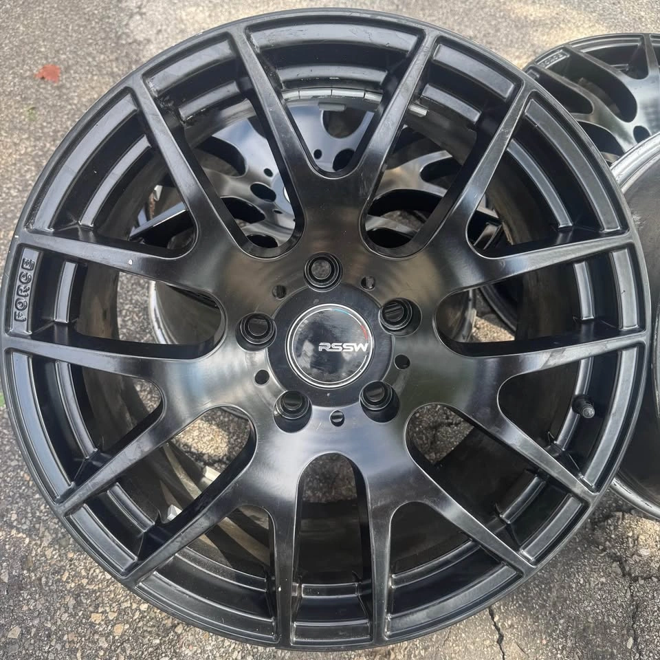 17” RSSW Matte Black Wheels — 5x120 - photo 2