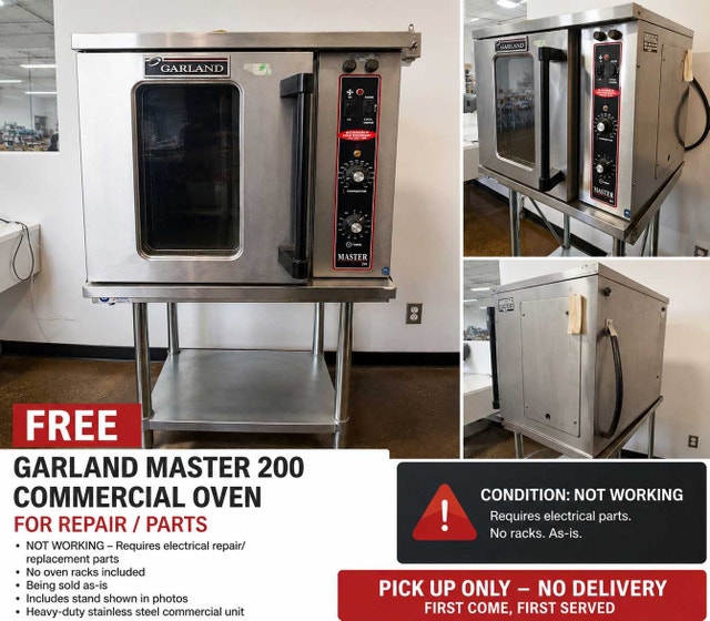 FREE – Garland Master 200 Commercial Oven – FOR REPAIR / PARTS