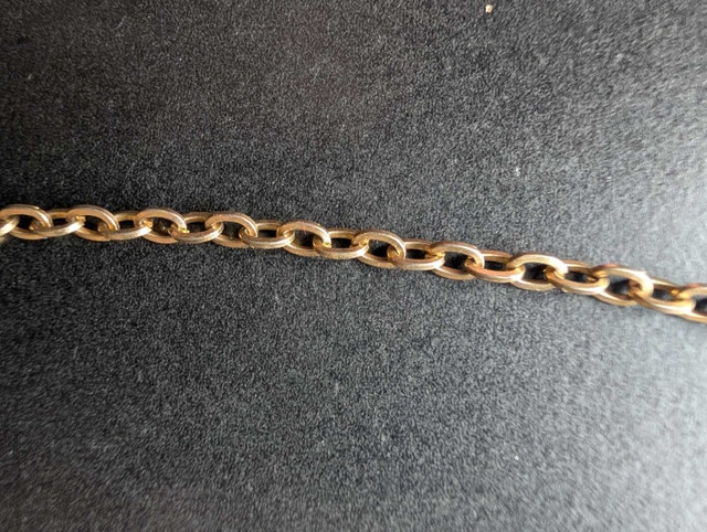 Gold Tone Link Necklace - photo 2
