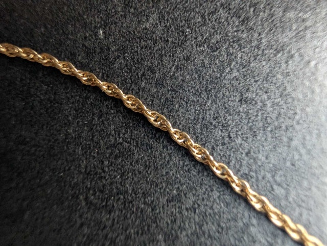 Gold Tone Rope Chain Necklace - photo 2