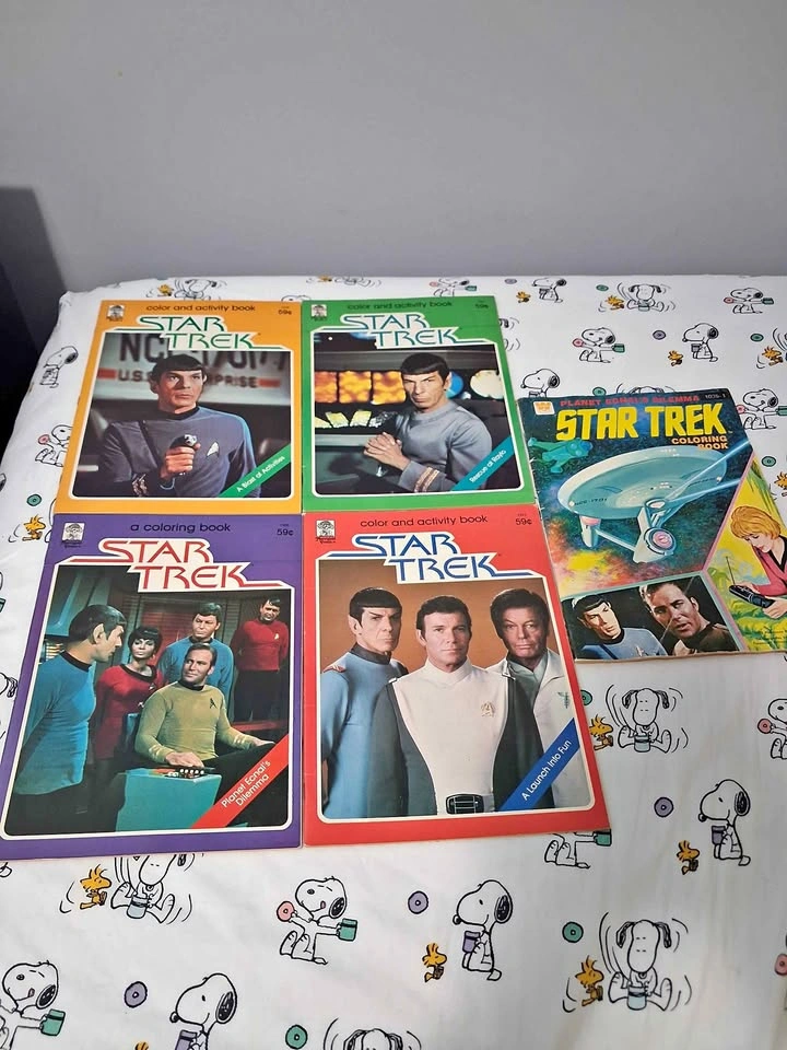 Vintage 1970s Star Trek TOS Colouring Books