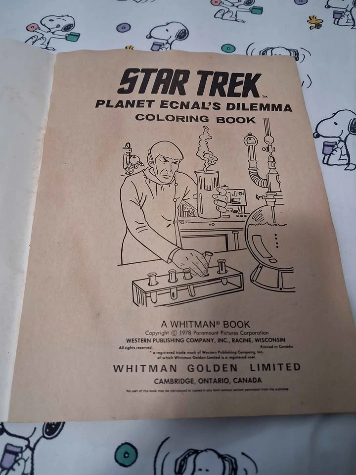 Vintage 1970s Star Trek TOS Colouring Books - photo 4