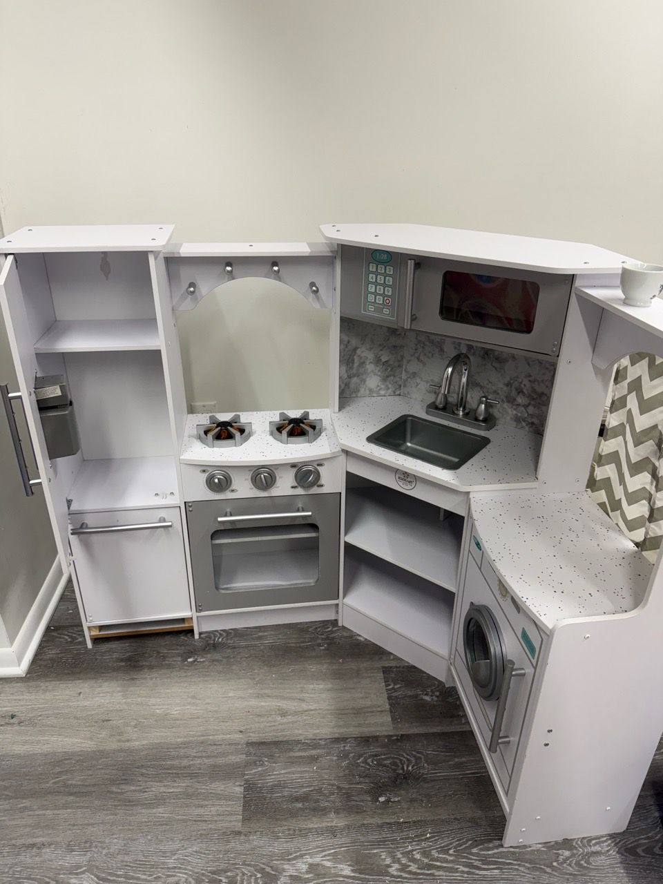 Kids Wooden Play Kitchen Set - photo 4