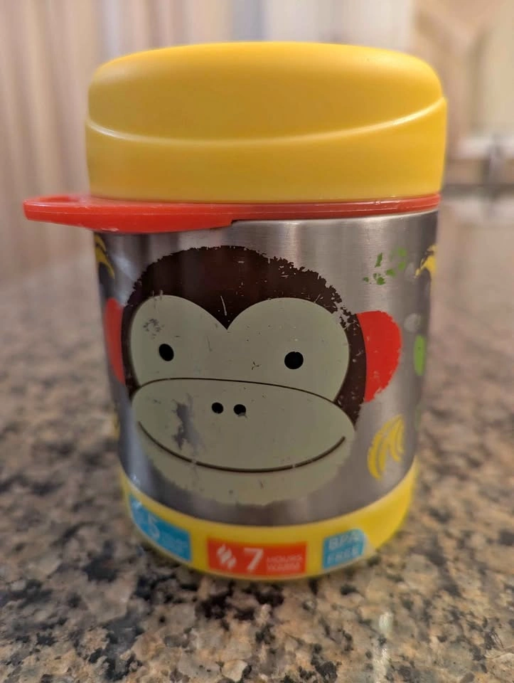 Skip Hop Zoo Insulated Stainless Steel Food Jar - Monkey