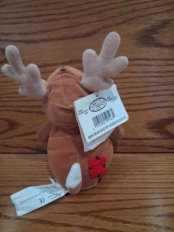 Vintage Disney Store Winnie The Pooh 8" Mini Reindeer Pooh - photo 2