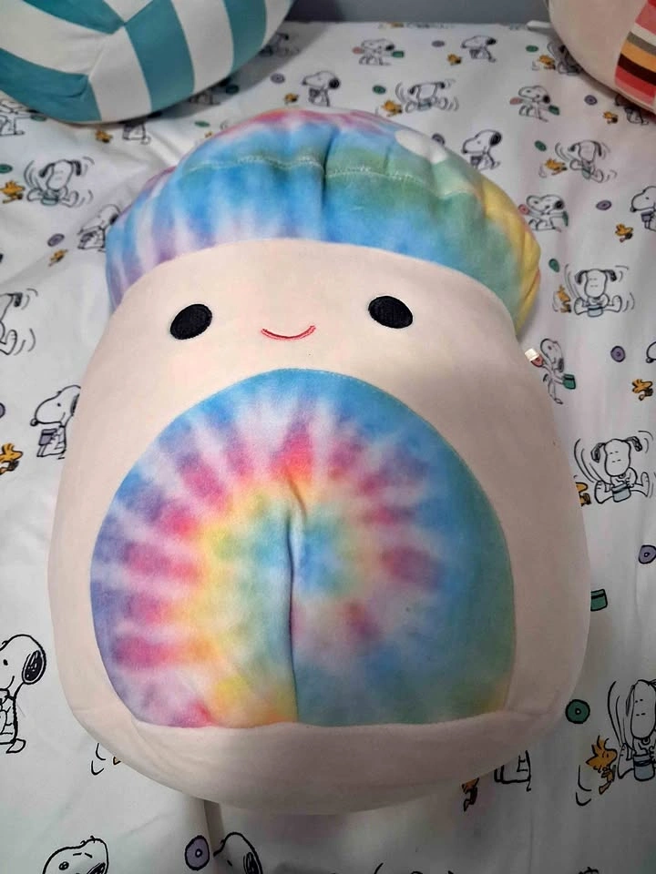 Squishmellows Tie Dye Mushroom Plush