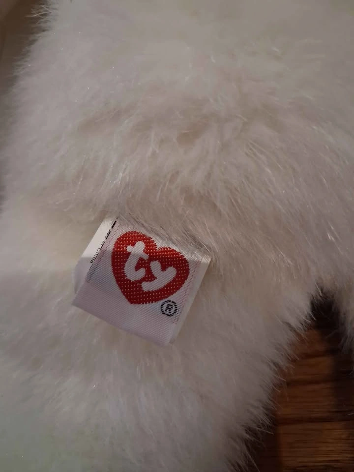 TY Beanie Buddies Divine Angel Bear Plush Stuffed Animal - photo 3