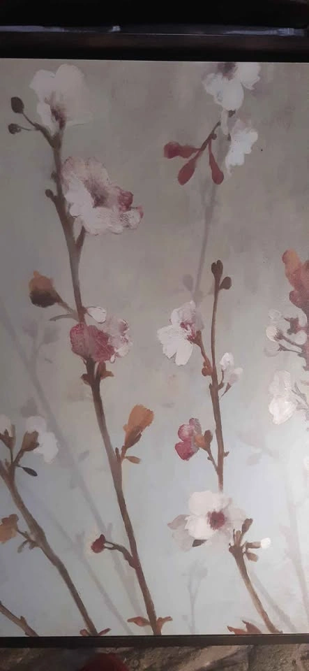 Framed Cherry Blossom Floral Wall Art - photo 2