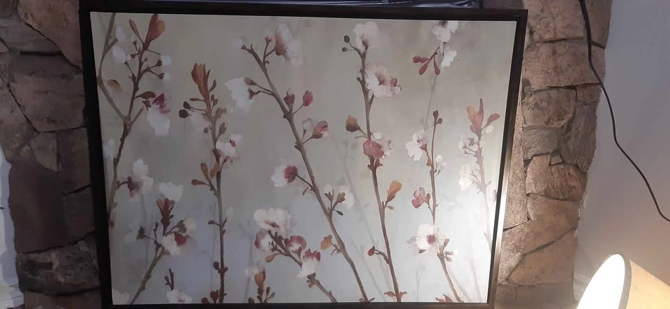 Framed Cherry Blossom Floral Wall Art - photo 3