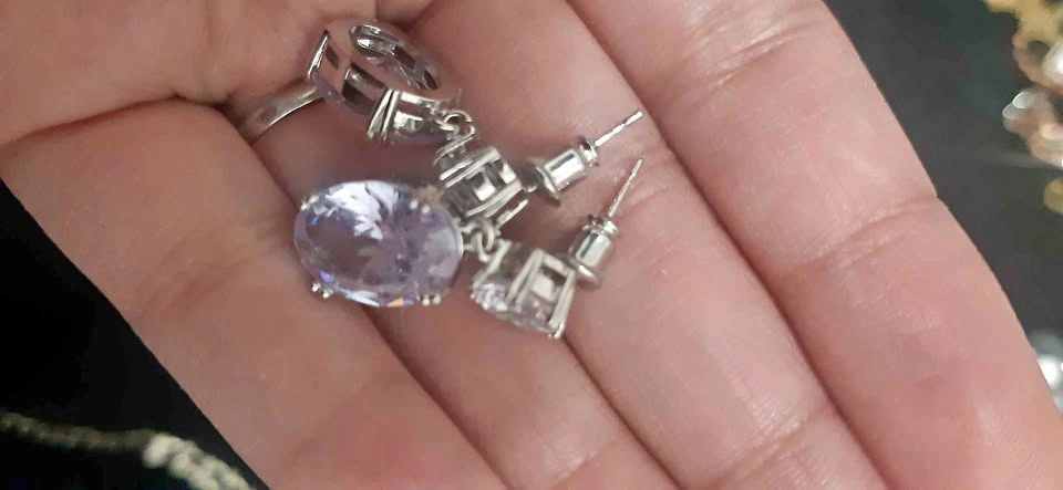 New Oval Cut Drop Earrings