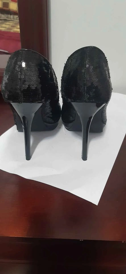 George Black Sequin Stiletto Pumps - photo 3
