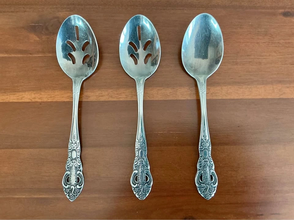Vintage KIMCO Korea Stainless Steel 5-Piece Hostess Serving Set