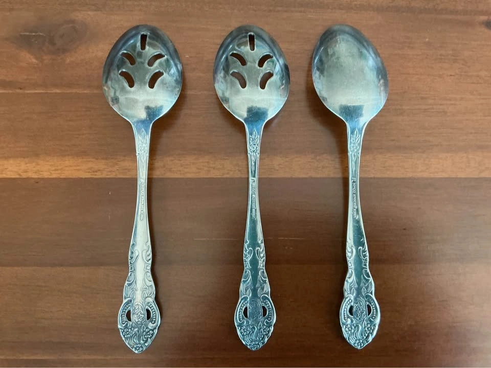 Vintage KIMCO Korea Stainless Steel 5-Piece Hostess Serving Set - photo 2