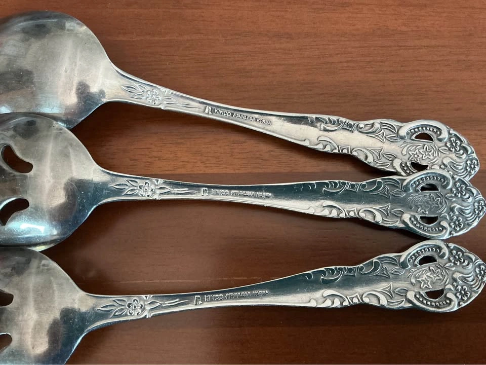 Vintage KIMCO Korea Stainless Steel 5-Piece Hostess Serving Set - photo 5
