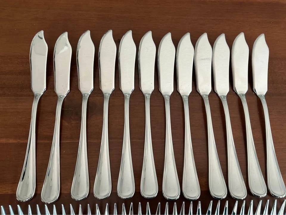 24-Piece Pinti Italy 18/10 Stainless Steel Fish Service Set - photo 3