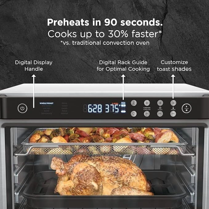 Ninja Foodi 10-in-1 XL Pro Air Fry Oven, Stainless steel, 1800W - photo 4