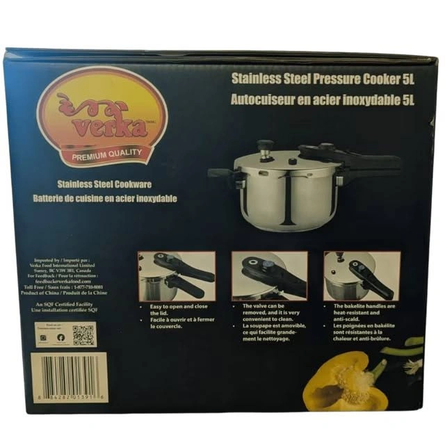 Stainless Steel Pressure Cooker, 5 Litres, All Cooktops - photo 3