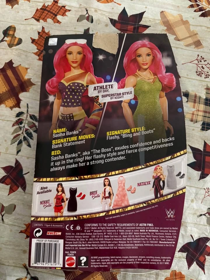 WWE Superstar Sasha Banks Never Been Opened - photo 2