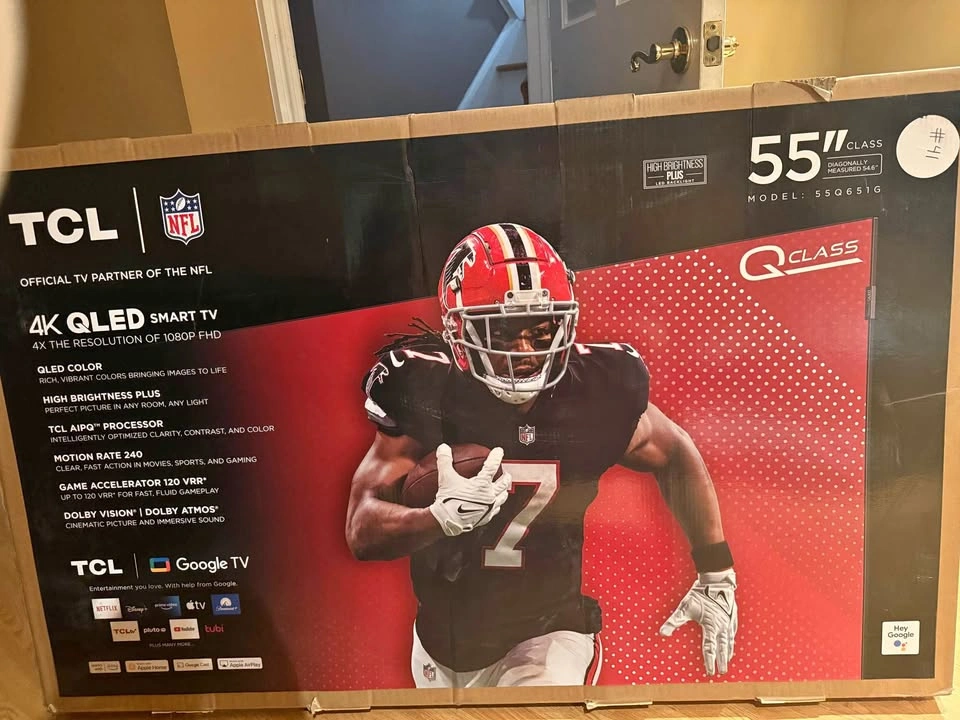 55” TCL 4K Smart TV